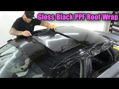 Видео: Руководство для начинающих: как покрыть крышу черной глянцевой пленкой PPF
