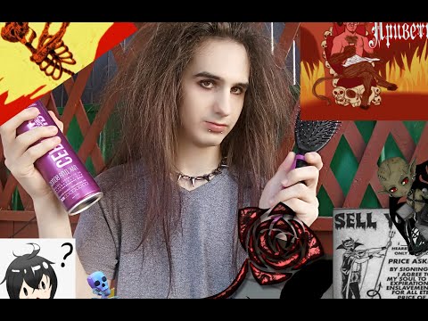 Видео: Пытаюсь сделать начёс в +40, готическая причёска, goth hair