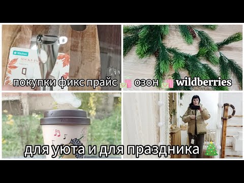 Видео: ПОКУПКИ ФИКС ПРАЙС/ОЗОН/WILDBERRIES ДЛЯ УЮТА И ПРАЗДНИКА 🎄
