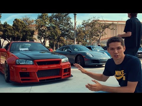Видео: Единственный Nissan GTR34 в США, Ламба ХУРАКАН на ЖИРНЫХ ББС ЛМ, встреча СПОРТКАРОВ