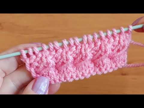 Видео: Объёмный,👍 тёплый узор спицами для детской туники, шапочки, туники. 