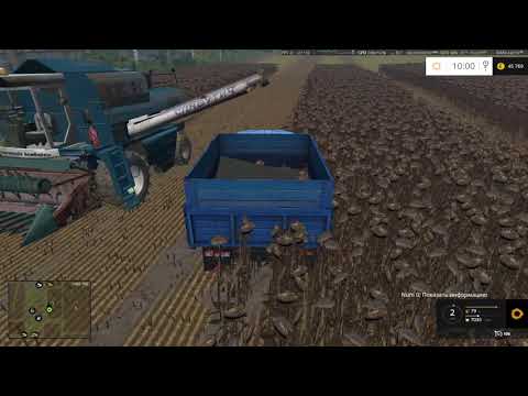 Видео: FarmingSimulator 2015.***Полевое. ч.28.Уборка подсолнуха на КЗС.