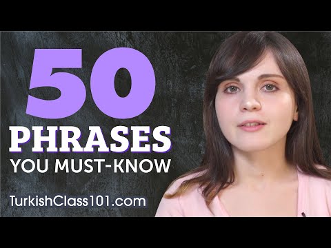 Видео: 50 фраз, которые должен знать каждый начинающий турецкий язык