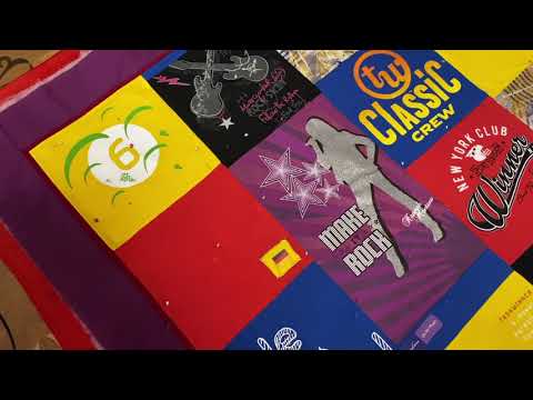 Видео: МОДНОЕ ОДЕЯЛО ИЗ СТАРЫХ ФУТБОЛОК T-SHIRTS QUILT ВТОРАЯ ЖИЗНЬ ВЕЩАМ