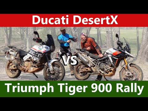 Видео: Triumph Tiger 900 Rally Pro 2024 года против Ducati DesertX