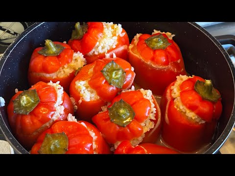 Видео: Фаршированный перчик🌶️, обязательно вам понравится. #перец #фаршированныйперец 