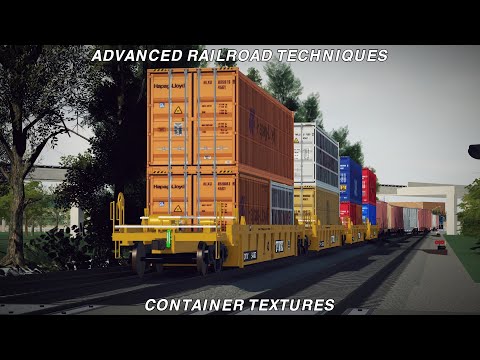 Видео: [Продвинутые методы железнодорожного строительства]: Урок №2: Текстуры контейнеров