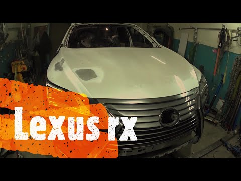 Видео: Кузовной ремонт Лексус RX 4 поколения 2 часть рихтовка передка #garage880#lexus rx#рихтовка
