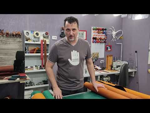 Видео: (УСТАРЕЛО) Обзор галантерейных кож с финишным покрытием от "РусКожПром"