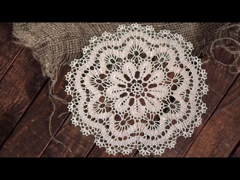 Видео: САЛФЕТКА В ТЕХНИКЕ БРЮГГСКОГО КРУЖЕВА. ЧАСТЬ 2
