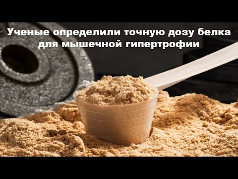 Видео: Ученые определили точную дозу белка для мышечной гипертрофии