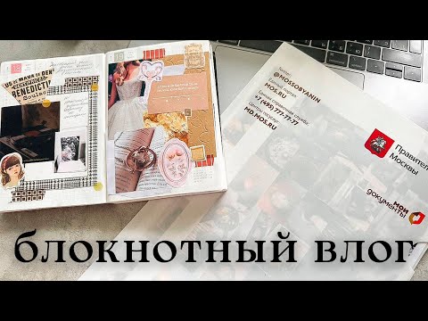 Видео: блокнотный влог 🌞 junk journal, обзор мусорных материалов