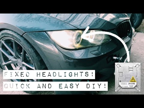 Видео: Как заменить блоки розжига ксеноновых фар BMW E90 E92!
