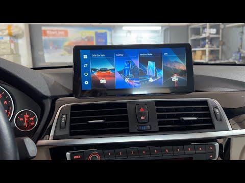Видео: BMW F30 2017 ⎮ Замена штатной магнитолы NBT на Linux монитор с Apple Carplay, Android Auto