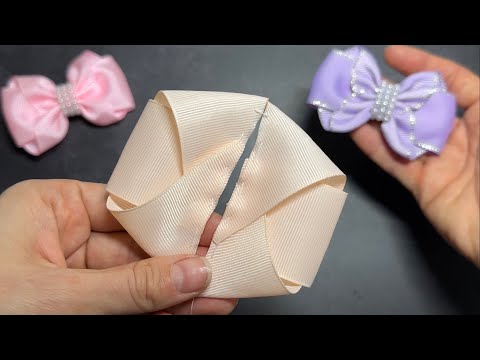 Видео: Делаю их много и сразу разбирают Бантики малютки из лент Alena Horoshilova