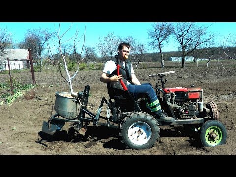 Видео: Картофелесажалка к минитрактору с мотоблока