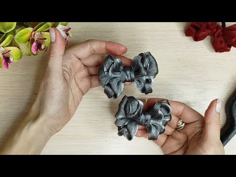 Видео: Бантики "Дутики" из органзы. МК