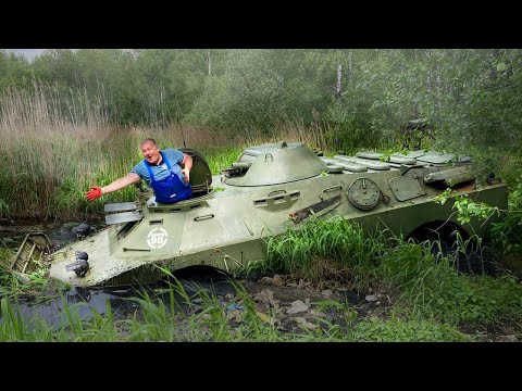Видео: Магнитная рыбалка на БРДМ в вонючем болоте