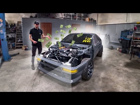 Видео: БАШБАР / КРАШБАР / ФАЙЕРВОЛ / TOYOTA SPRINTER TRUENO AE85