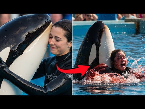 Видео: УЖАСАЮЩИЕ последние минуты дрессировщицы касаток Марины Лисаро