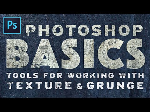 Видео: Основы текстур и гранжа | Урок Photoshop с бесплатными текстурами