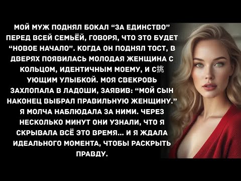 Видео: Мой муж поднял бокал “за единство” перед всей семьёй, говоря, что это будет “новое начало”. Когда...