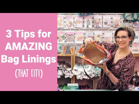 Видео: Как сделать так, чтобы подкладка сумки сидела плотно