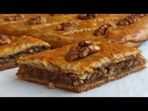 Видео: Рецепт лёгкой пахлавы с грецким орехом. Легкий и вкусный рецепт. Приготовление легкой пахлавы