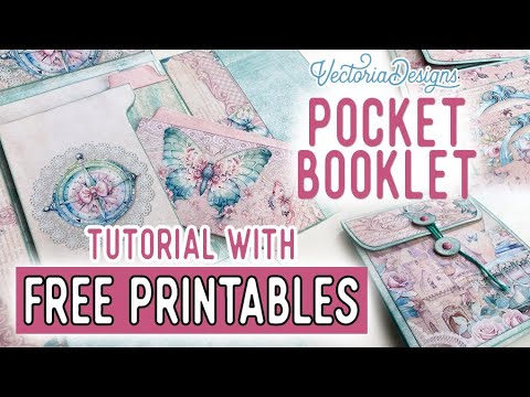 Видео: Учебное пособие по созданию карманного буклета + все материалы для печати бесплатно