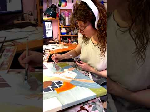 Видео: Клип - процесс работы над картиной.