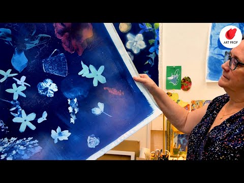 Видео: ГИГАНТСКИЕ ЦИАНОТИПИИ! Визит в студию художника с Сьюзен Мьюри в студии Shepherd & Maudsleigh