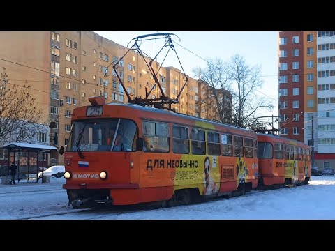 Видео: Tatra T3SU | СМЕ 331-332 | Маршрут 14 | г. Екатеринбург