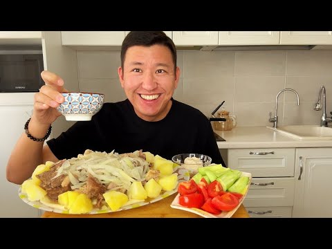 Видео: МУКБАНГ БЕШБАРМАК ЕТ СОРПА ҚҰРТ Mukbang не асмр 