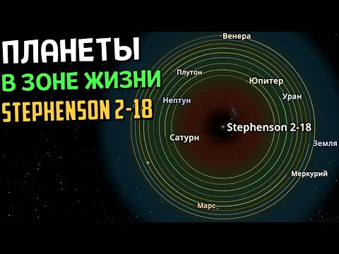Видео: Что, если разместить Планеты в Обитаемой Зоне Stephenson 2-18 | Universe Sandbox