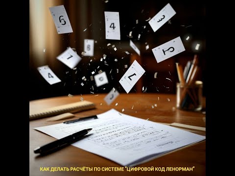 Видео: Как делать расчеты по системе "Цифровой Код Ленорман".
