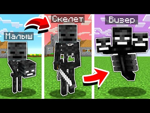 Видео: 😱 Я Прожил Жизнь ВИЗЕР СКЕЛЕТА От Рождения до Визера в Майнкрафт!