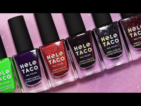 Видео: Коллекция Holo Taco HOLOWEEN (образцы 💅) - femketjeNL