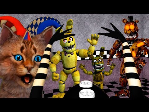 Видео: ИГРАЮ ЗА АНИМАТРОНИКА МАРИОНЕТКУ / ФНАФ 3D ПУГАЮ ОХРАННИКА / КООП FNAF ROBLOX