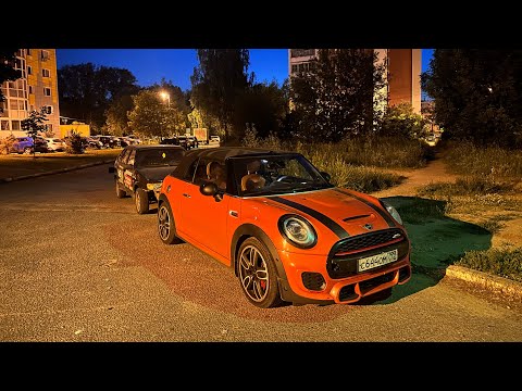 Видео: Мини купер JCW в 22 года / опасная езда по городу #minicuperjcw