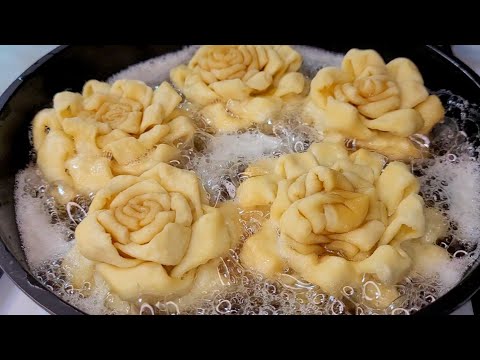 Видео: ХВОРОСТ "РОЗОЧКА" РАСТУЩИЕ В МАСЛЕ❗ СУПЕР ХРУСТЯЩИЙ ХВОРОСТ ПРАЗДНИЧНЫЙ❗