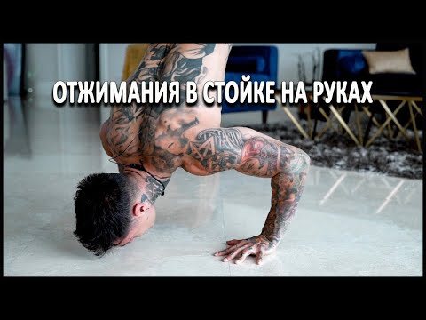 Видео: Отжимания в стойке на руках