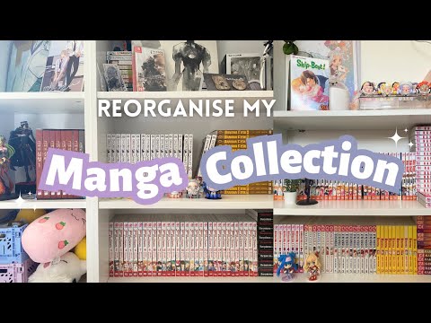 Видео: Реорганизовать мою коллекцию манги🍑 | 800+ томов [полки asmr]