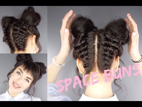 Видео: ПРИЧЕСКА ДВА ПУЧКА | Space Buns