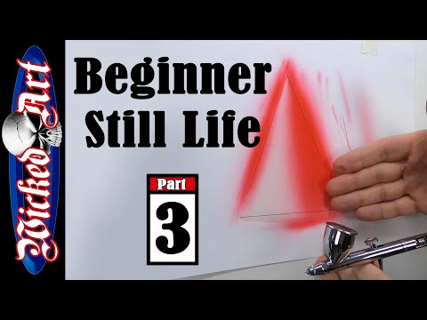 Видео: Упражнения для начинающих аэрографистов: Конус