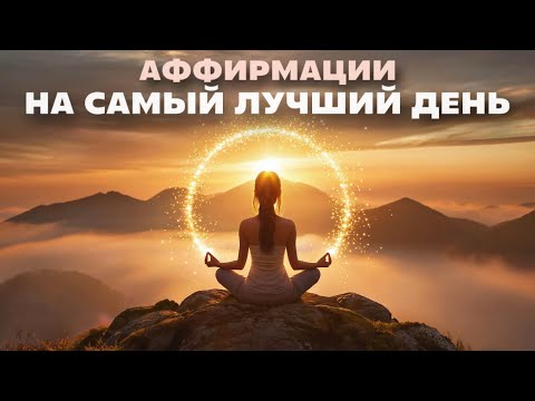 Видео: Утренние аффирмации для лучшего дня | 8 минут счастья и мотивации