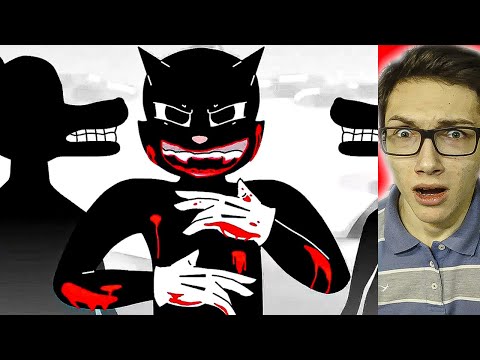 Видео: ЖУТКИЙ МУЛЬТИК МУЛЬТЯШНЫЙ КОТ! Cartoon Cat vs SCP 096! Картун Кэт мультик! Мультяшный кот анимация!