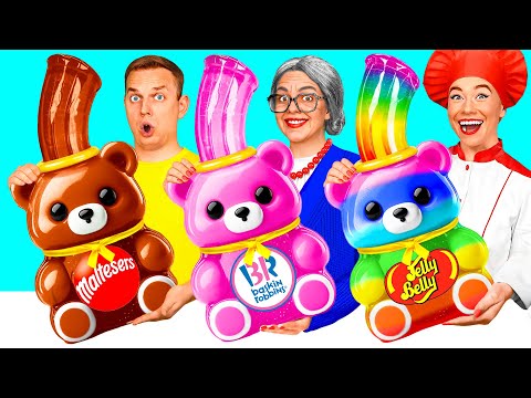 Видео: Кулинарный Челлендж: Я против Бабушки | Потрясающие Кулинарные Рецепты от Fun Challenge