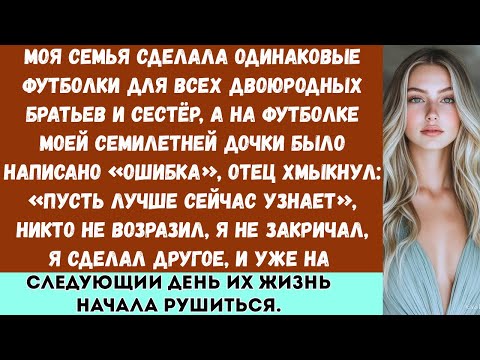 Видео: Моя семья сшила футболку для моего семилетнего ребёнка. На ней было написано: «ОШИБКА». Вскоре они..
