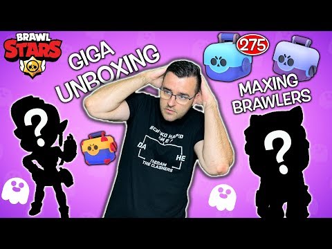 Видео: ГИГА UNBOXING - Максвам 5 героя в Brawl Stars