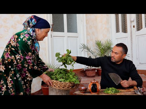 Видео: Сooking Uzbek manta rays with greens | Ko'k manti tayyorlash